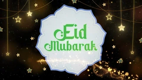 Eid Mubarak. Eid Greetings. Eid al-Fitr. Eid al-Adha Stock Footage 270496394