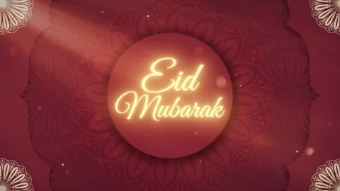 Eid Mubarak. Eid Greetings. Eid al-Fitr. Eid al-Adha Stock Footage 270496431