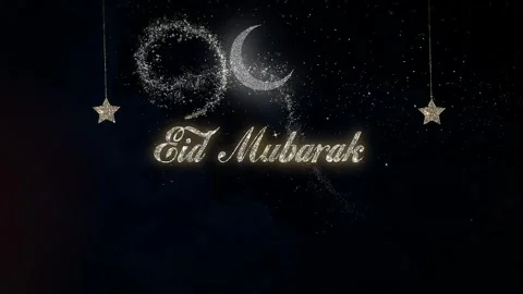Eid Mubarak. Eid Greetings. Eid al-Fitr. Eid al-Adha Stock Footage 270536701