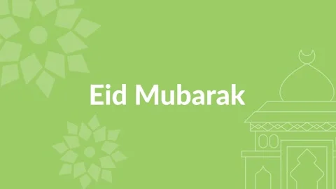 Eid Mubarak greeting Vídeo Stock 335580229