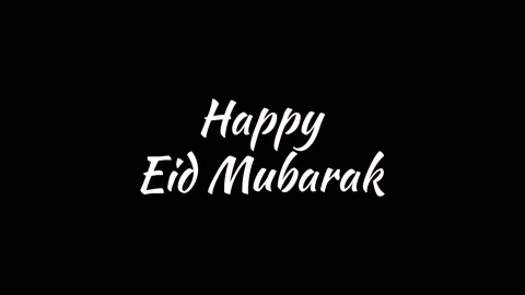 Eid mubarak handwriten animated text black and green background  Stock Footage 235867683