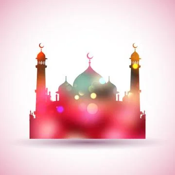 Eid Mubarak (Happy Eid) background Stock Illustration