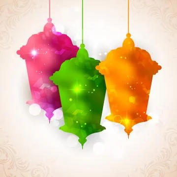 Eid Mubarak (Happy Eid) background Stock Illustration