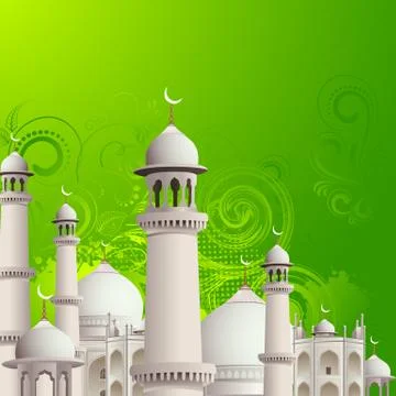 Eid Mubarak (Happy Eid) background Stock Illustration