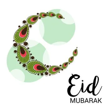 Eid Mubarak. Stock Illustration