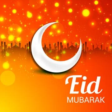 Eid Mubarak. Stock Illustration