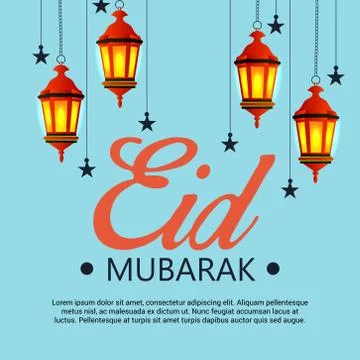 Eid Mubarak. Stock Illustration