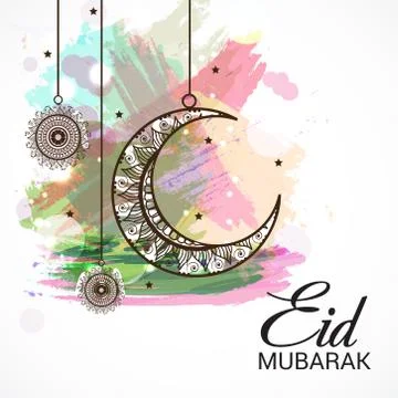 Eid Mubarak. Stock Illustration