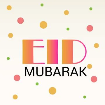 Eid Mubarak. Stock Illustration
