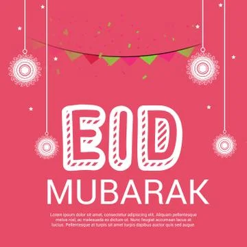 Eid Mubarak. Stock Illustration