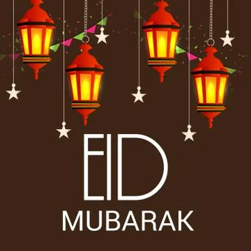 Eid Mubarak. Stock Illustration