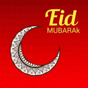 Eid Mubarak. Stock Illustration