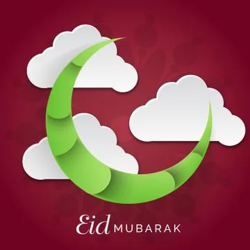 Eid Mubarak. Stock Illustration