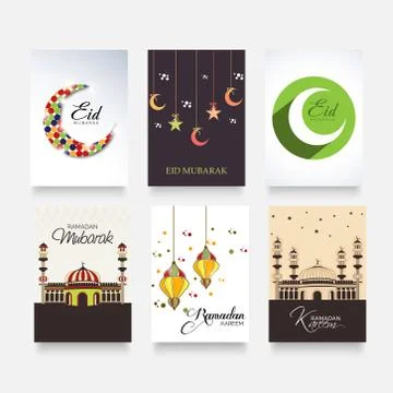 Eid Mubarak. Stock Illustration