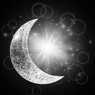 Eid mubarak illustration Stock Illustration