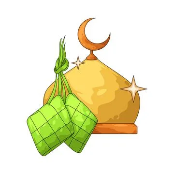 Eid Mubarak illustration Stock Illustration