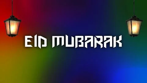 EID MUBARAK islamic background template 2020 HD WALLPAPER Stock Illustration
