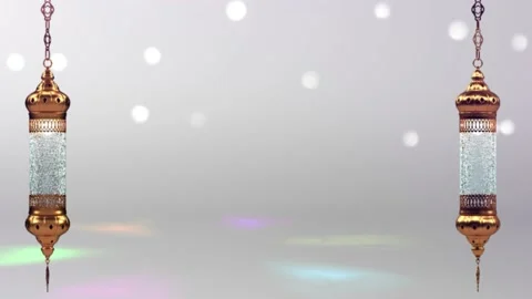 Eid mubarak islamic design concept with motion background Stock Footage 130808665