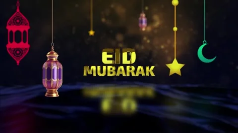 Eid Mubarak Opener 4k Stock Footage 342722433