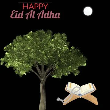 Eid Mubarak or Eid-ul-Azha and Eid-ul-Fitr ie Islamic pictures Illustrazione stock