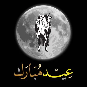 Eid Mubarak or Eid-ul-Azha and Eid-ul-Fitr ie Islamic pictures Illustrazione stock