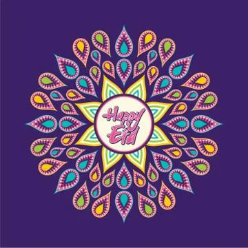 Eid Mubarak  poster design Stock-Illustration