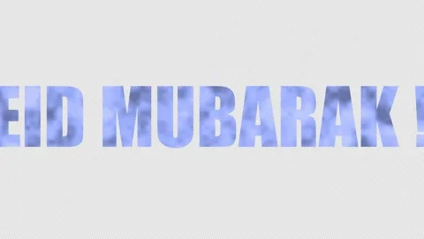 Eid mubarak text animation 4K Stock Footage 237796388