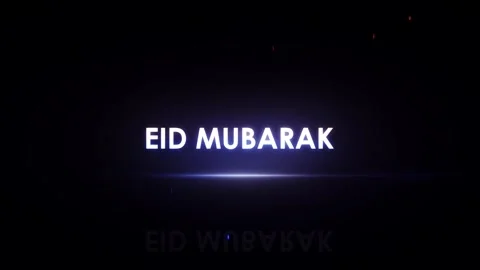 Eid mubarak text glowing neon animation on black background. neon "EID MUBARAK" Vídeos de archivo 334030835