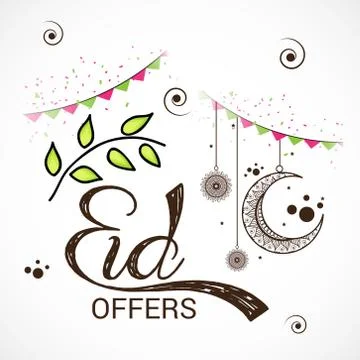 Eid Offer. Stock Illustration