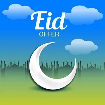 Eid Offer. Stock Illustration