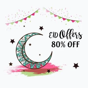 Eid Offer. Stock Illustration