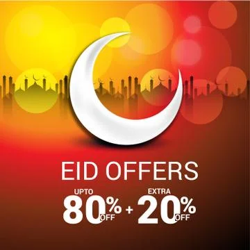 Eid Offer. Stock Illustration