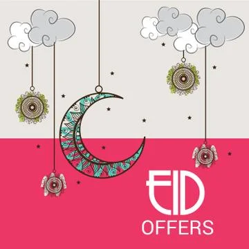 Eid Offer. Stock Illustration