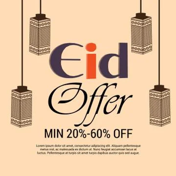 Eid Offer. Stock Illustration