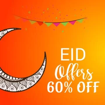 Eid Offer. Stock Illustration
