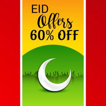 Eid Offer. Stock Illustration