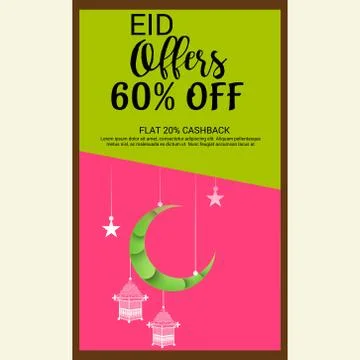 Eid Offer. Illustrazione stock