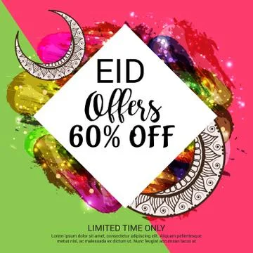 Eid Offer. Stock Illustration