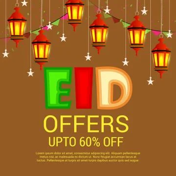 Eid Offer. Stock Illustration