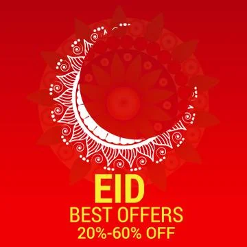 Eid Offer. Stock Illustration