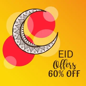 Eid Offer. Stock Illustration