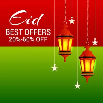 Eid Offer. Stock Illustration
