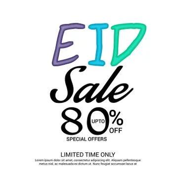Eid Offer. Stock Illustration