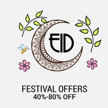Eid Offer. Stock Illustration