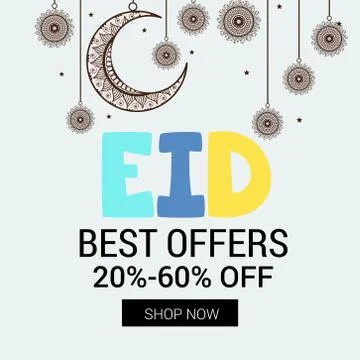 Eid Offer. Stock Illustration