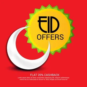 Eid Offer. Stock Illustration
