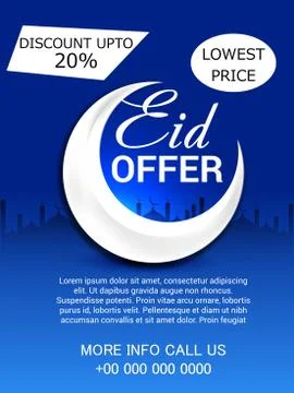 Eid Offer. Stock Illustration