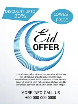 Eid Offer. Stock Illustration