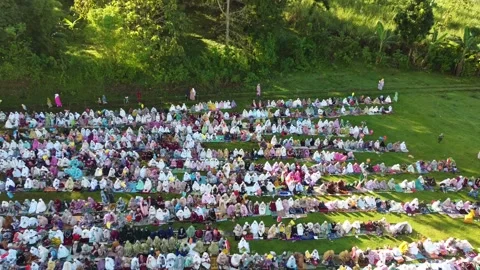 Eid prayer Stock Footage 243250607