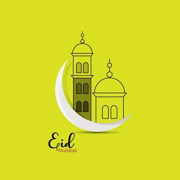 Eid ul-Fitr, Eid ul-Adha. Religious holidays concept Stock Illustration